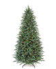 C-250379 - 9' Grand Empress Fir Slim Tree - Power Pole Technology - Dual Color Micro LED Lights - Multi-Colored LED Lights
