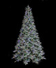 C-250624_Multi-Colored - 9' Flocked Canaan Fir Tree