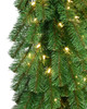 PVC Virginia Pine Garland closeup with traditional 5.5mm LED Lights