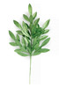 A-260080 - 23" Metallic Bay Leaf Spray - Apple Green