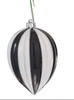 J-240070 -
8" x 5" Matte Black & White Waterdrop Finial