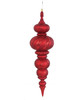 J-260330
43" Hanging Matte Red Finial with Glittered Sequins