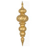 J-260332 - Gold
43" Hanging Matte/Glittered Gold Finial