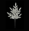 A-260160 - 23" Iridescent White Pearled Bay Leaf Spray