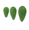 Flocked Olive Green Pinecone Ornaments - Sold Separately