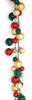 Close up of Red/Green/Gold Ball Garland