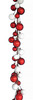 Close up of Red/White Ball Garland