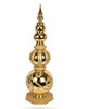 J-260342 - 
53" Gold Reflective/Glittered Tower Finial