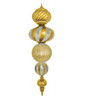 J-260386 - Gold with Silver Glitter
56" Shiny/Matte Finial with Glitter
