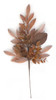 A-260090 - 27" Mixed Brown Bay Leaf/Ruscus/Magnolia Spray with Pine Cones
