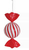 J-260420 - 13" Red/White Shiny Swirl Candy