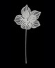 P-260110 - 21.5" Velvet Ivory Poinsettia Spray