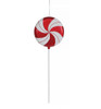 24" Red/White Peppermint Lollipop