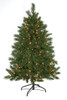 5 Foot Noble Fir Flat Trees with Warm White Lights