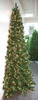 9' Fir Half Wall Tree Side Angle