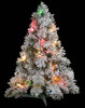 C-91092
30" Flocked Tree with Multi-Colored Lights