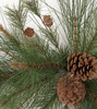 36 Inch Mixed Pine Swag Pinecones Closeup