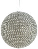 3.5" Beaded Ball Ornament
Silver