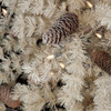 Closeup of Flocked Butte with Pine Cones