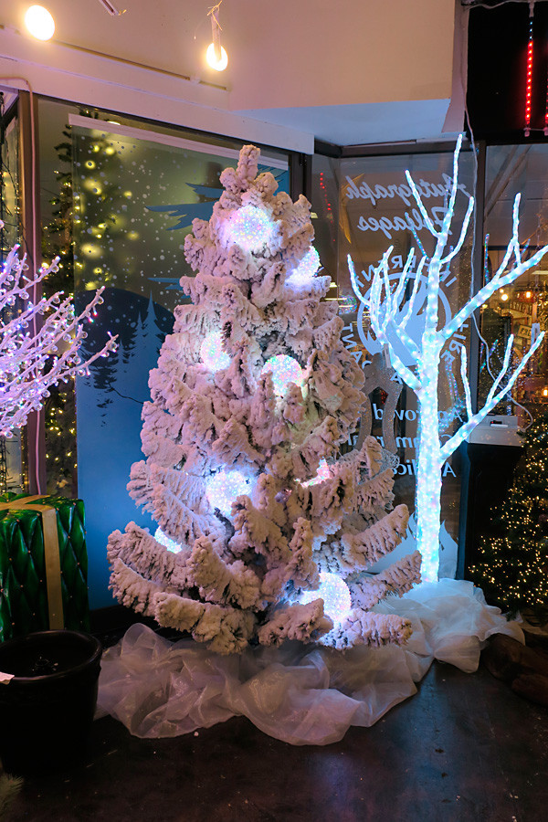 7.5 Ft, 10 Ft., and 12 Ft. Flocked Blizzard Tree | Autograph Foliages