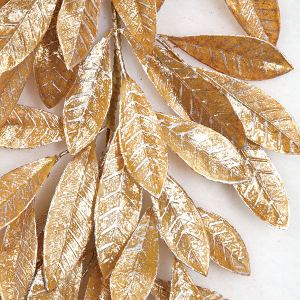6 Foot Metallic Silver Bay Leaf Garland Autograph Foliages
