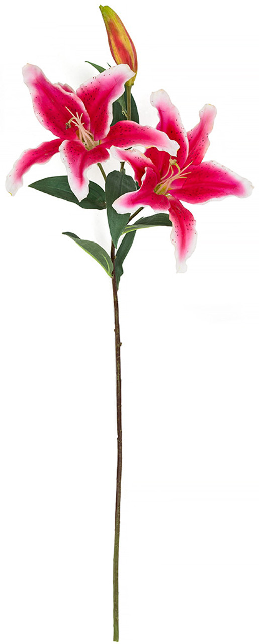 Lily❤️ 37 Inch Soft Touch Artificial Stargazer Lily Spray