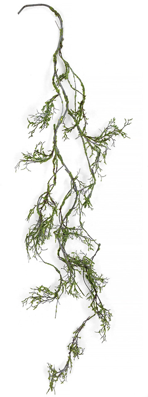 4.5' Artificial Green Moss Twig Garland