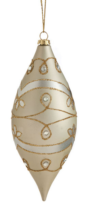 6.5 Inch Matte Finial - Gold/Silver