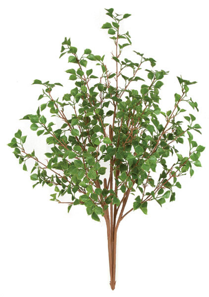 48 Inch Outdoor Birch Bush - Green | Autograph Foliages