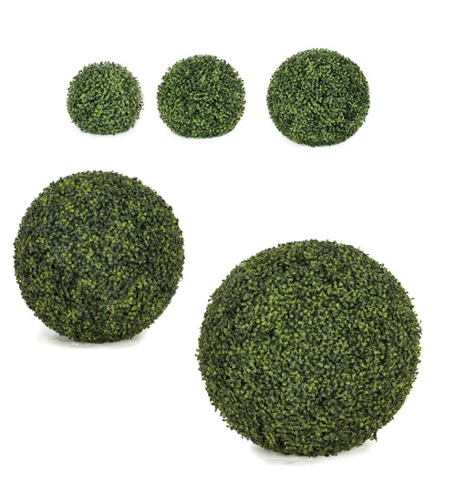 Polyblend Outdoor Boxwood Balls
Traditional Leaf
10", 12", 15", 20" or 24" Sizes