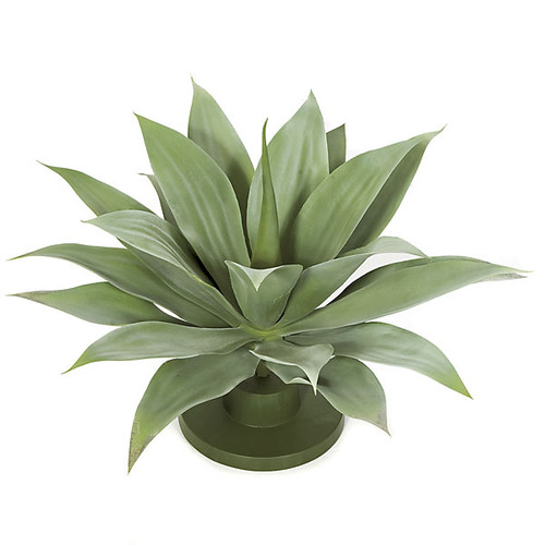 17 Inch Plastic Agave Plant w/Round Base 
24 Inch Width