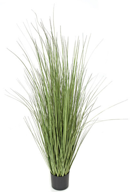 5' PVC Onion Grass Bush - Grey/Green