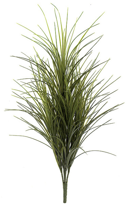 29" Plastic Grass Bush - Tutone Green