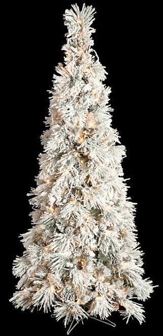 C-130504
7.5' Heavy Flocked Long Needle Pine
Slim Size