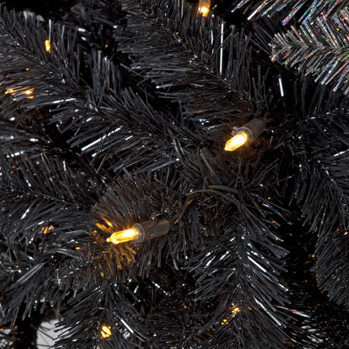 5 And 7 5 Foot Led Ombre Tinsel Tree Black White Autograph Foliages