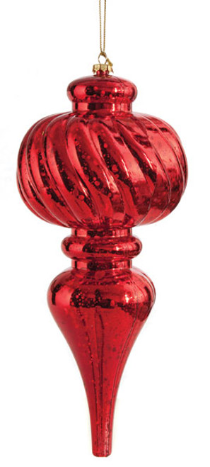 J-150784
10" Mercury Glass Finish 
Red