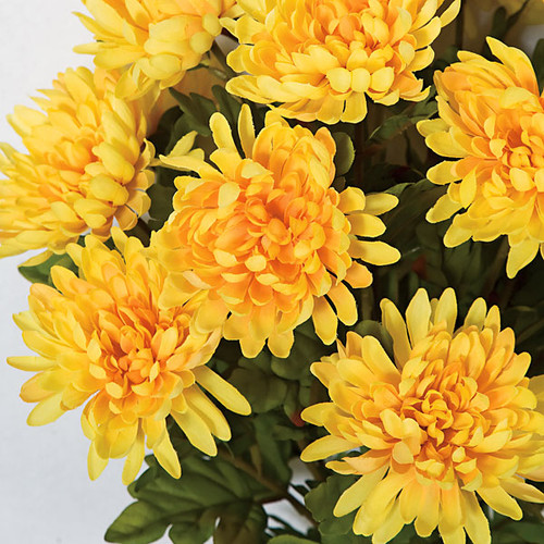 23 Inch Chrysanthemum Bush - Red, Orange, Yellow | Autograph Foliages