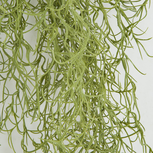 27 inches Outdoor UV Plastic Spanish Moss - Powder Grey/Green - FIRE  RETARDANT