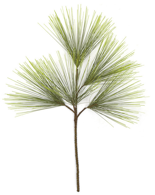 48 inches PVC Sugar Pine Branch - Green - FIRE RETARDANT