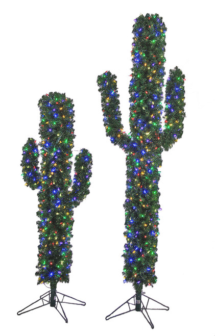 5.5' or 7' PVC Holiday Cactus Trees