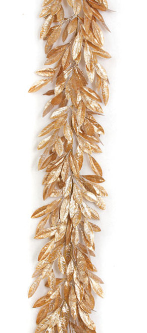A-150140
6'  Gold Metallic Bay Leaf 
With Silver Highlights
