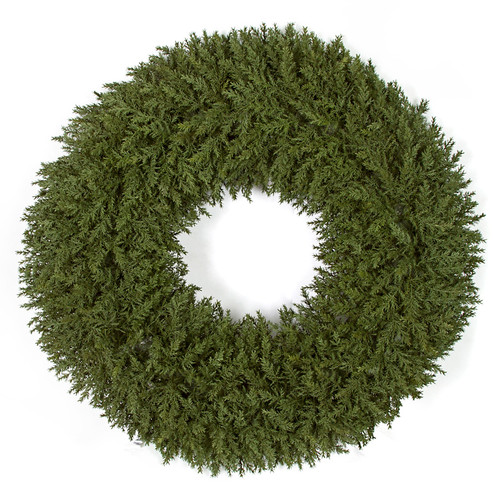30" Natural Touch Cedar Wreath