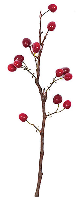 23 Inch Cherry Spray Mixed Red