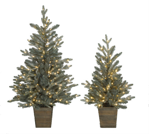 Artificial Appalachian Fir Trees With Twinkling Led Lights 3 Ft To 15 Ft Tall Christmas Trees Autograph Foliages 4 Foot Led Christmas Tree