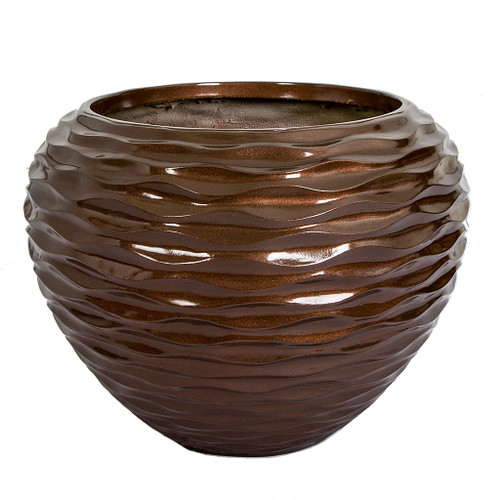 18" Height
24" Diameter
Round Riveted Gloss Planter