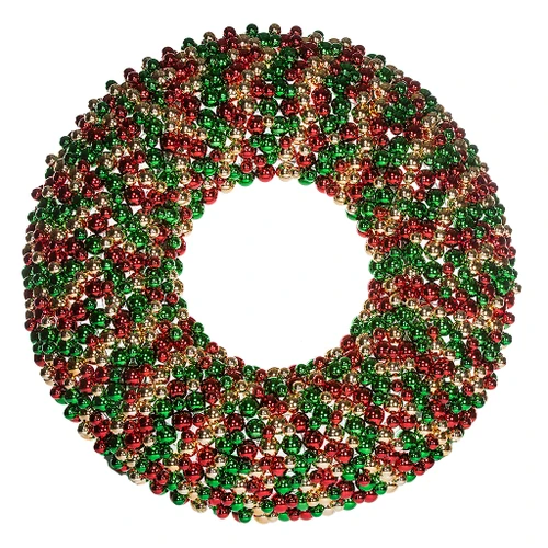 72" Reflective Ball Wreath
Reflective Red/Green/Gold
