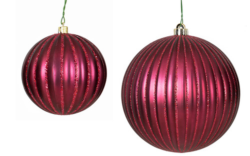 Matte Burgundy Ball Ornaments