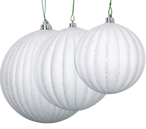 Matte White Pumpkin Ball