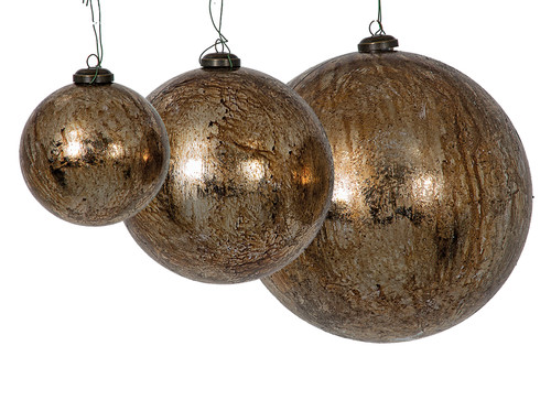 Metallic Bronze Ball Ornaments