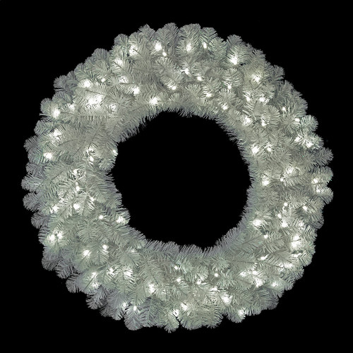 C-220394
36" Snowy White Spruce Wreath with LED Lights